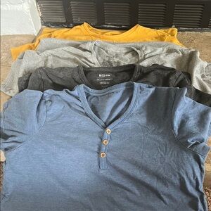 Cotton On Blue and Gray Short Sleeve Tees
